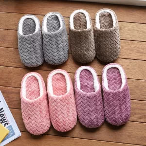 Unisex Fluffy Home Slippers Soft Lightweight Comfortable Indoor for Autumn Winter Smooth Texture Non Irritating Suitable Bedroom