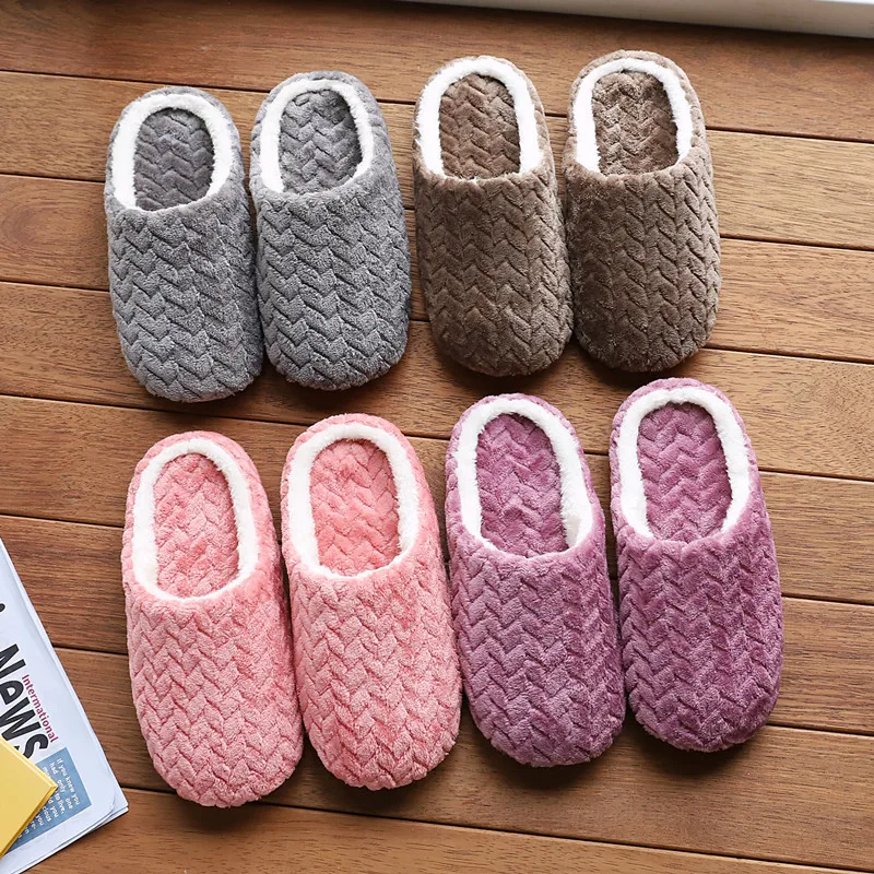 Unisex Fluffy Home Slippers Soft Lightweight Comfortable Indoor for Autumn Winter Smooth Texture Non Irritating Suitable Bedroom