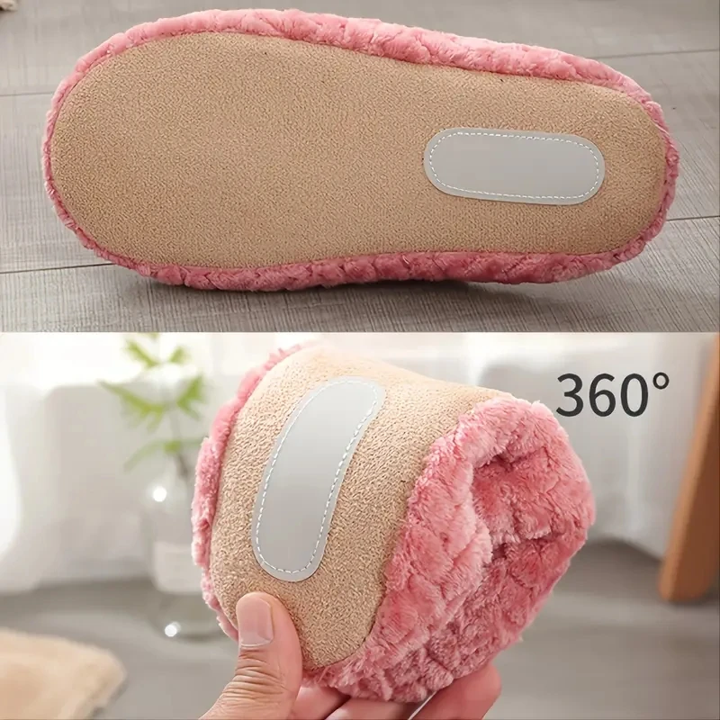 Unisex Fluffy Home Slippers Soft Lightweight Comfortable Indoor for Autumn Winter Smooth Texture Non Irritating Suitable Bedroom - Image 4